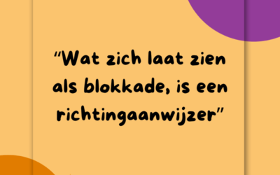 Werken met wat vastzit ipv met problemen
